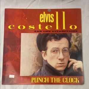 Elvis Costello And The Attractions Punch The Clock Vinyl Record LP CBS 1983